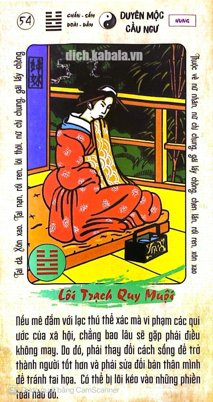 Quẻ 54: Thiên Địa Bĩ