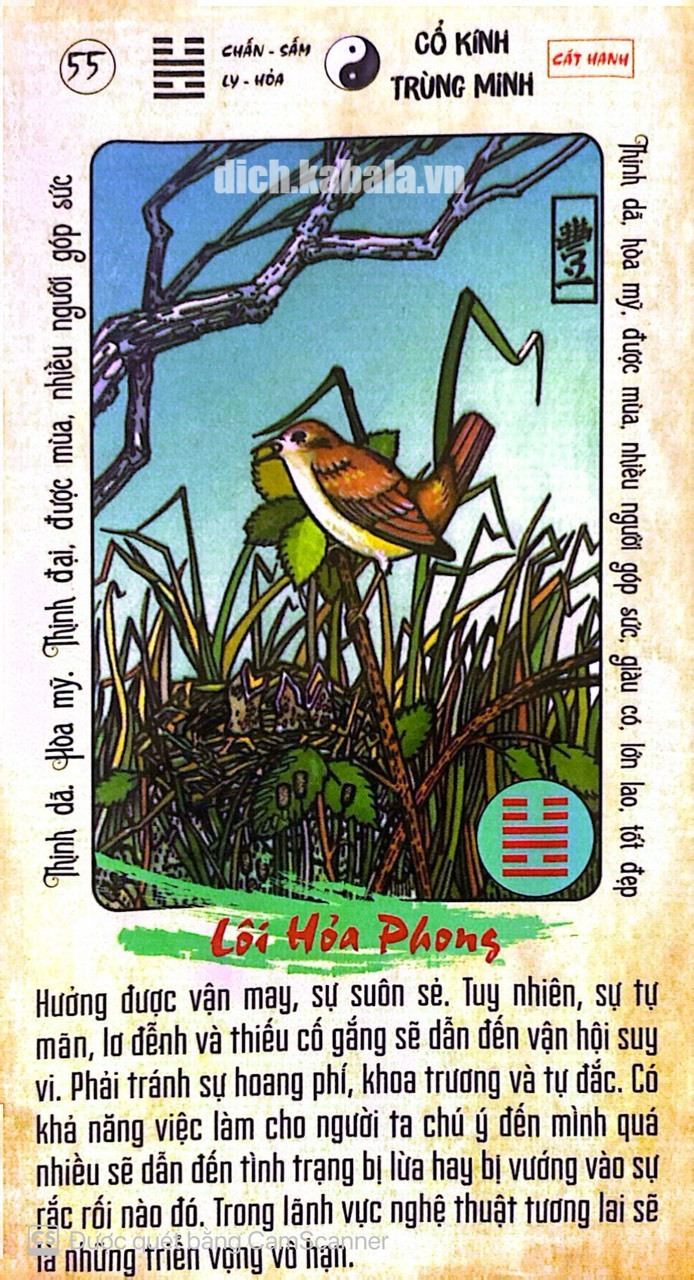 Quẻ 55: Sơn Phong Lữ