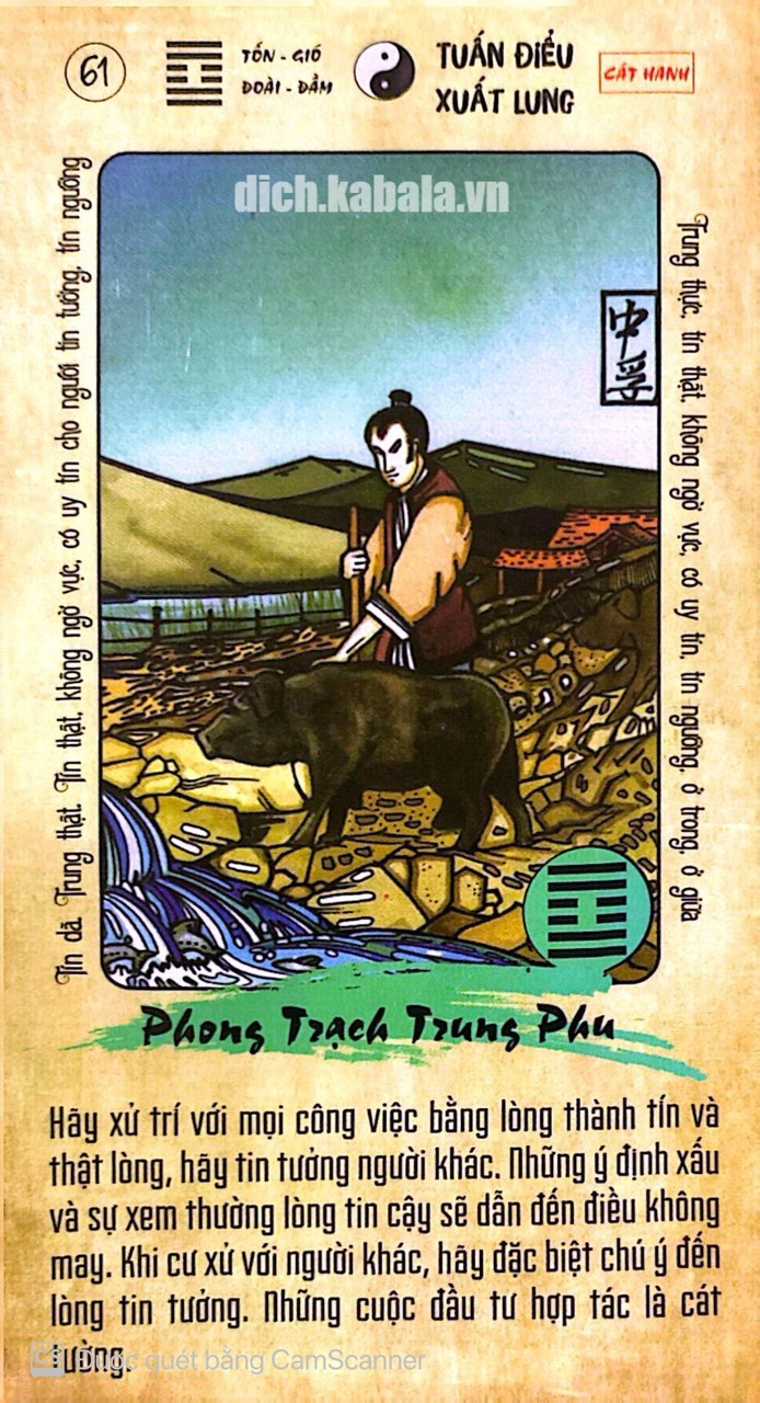 Quẻ 61: Sơn Thủy Mông